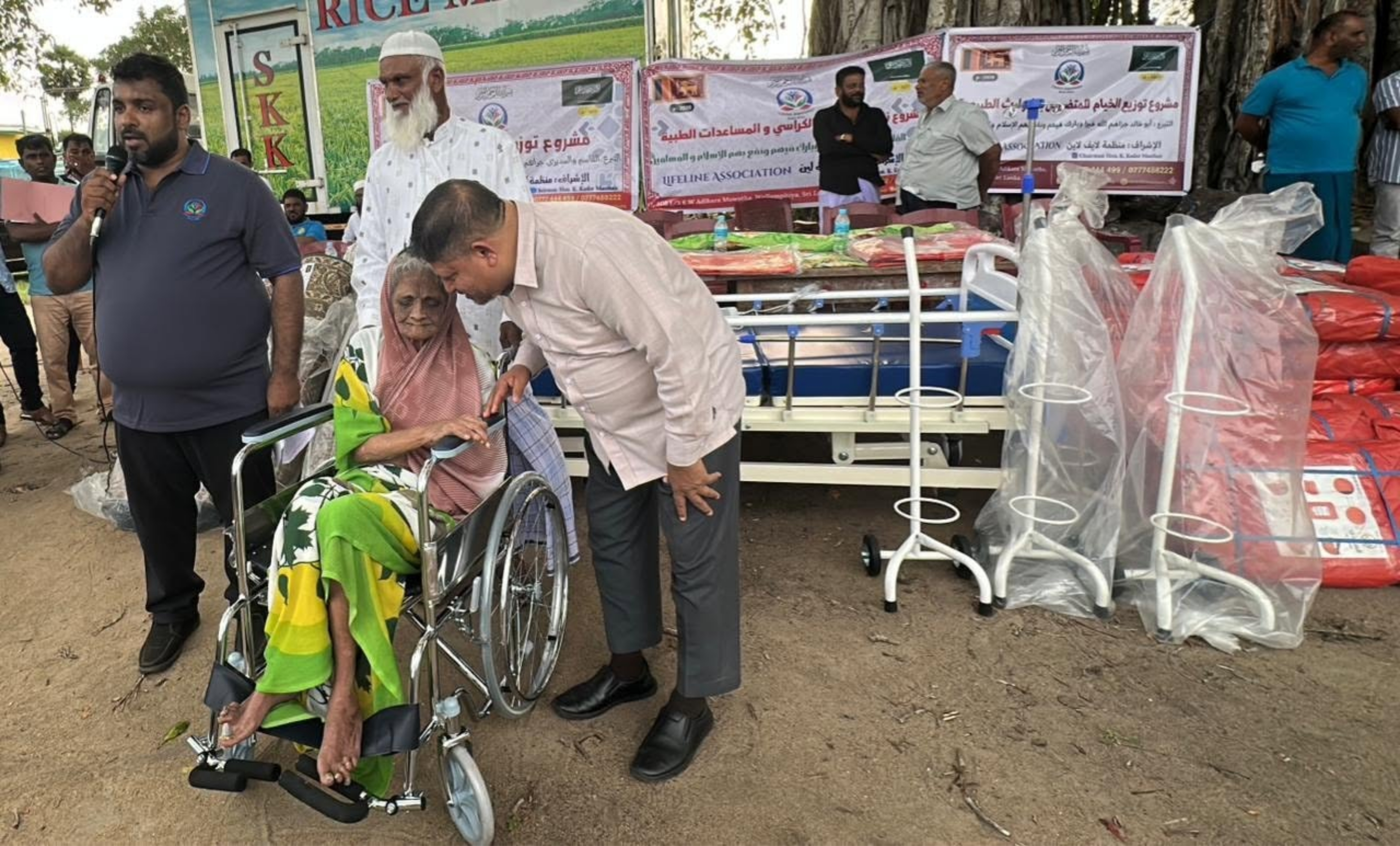 A completed Lifeline medical-assistance activity in Sri Lanka